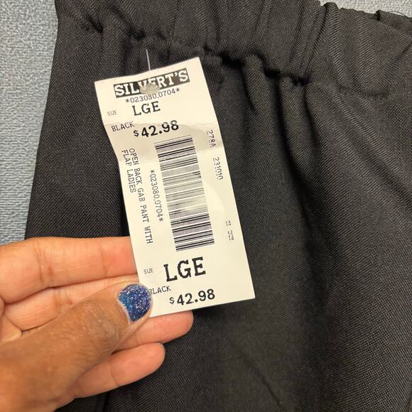 Silverts Adaptive Pants Black Easy Access Open Back Disabled Senior Clothing - Picture 4 of 16